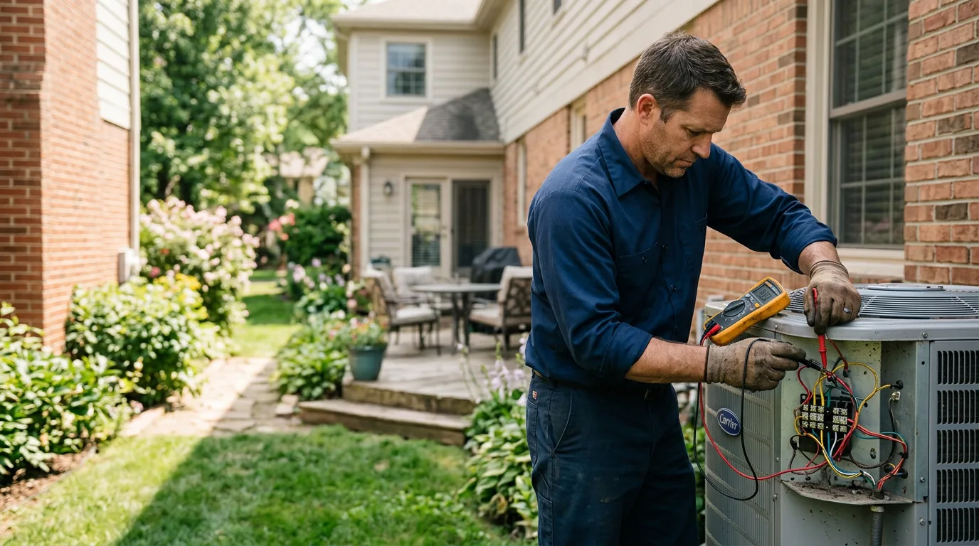 HVAC technician working near Surgoinsville, TN